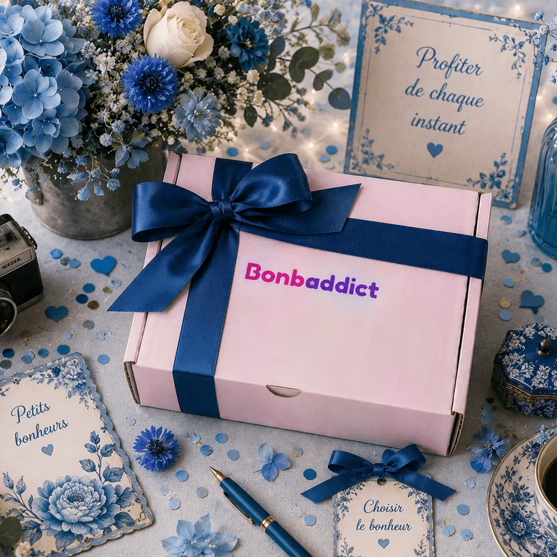 Box bonbon bleu