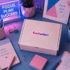 Box bonbon bleu et rose