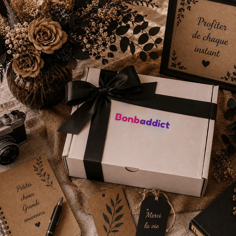 Box bonbon noir et marron
